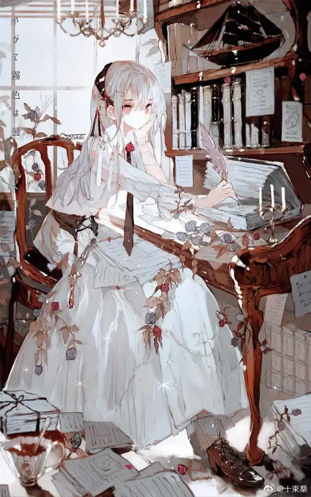 超级好看的白头发二次元美少女,我已经沦陷了