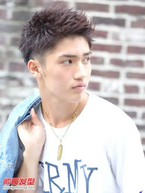 男生日式飞机头图片 蓬松立体的男生飞机头(5)_飞机头发型_帅哥发型网