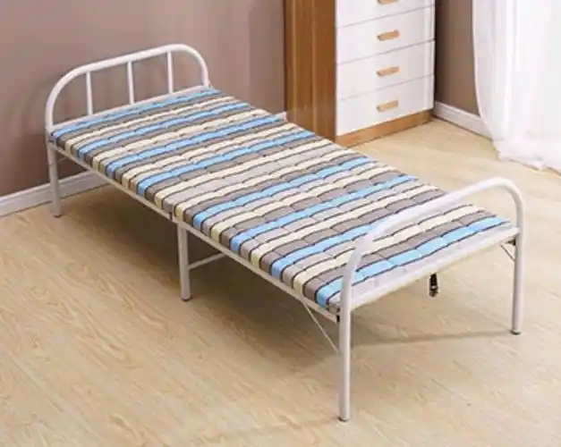舒客艺家折叠床蓝白条75cm宽