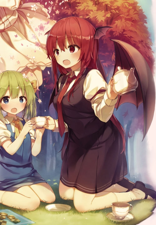 p>小恶魔,系列作品《东方project》中的登场角色,没有特定的名字,于