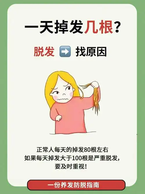 正常人一天掉发多少根?如何有效防脱发