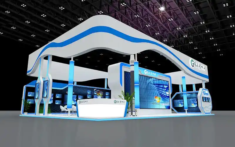 展会展台展位3d效果图案例赏析