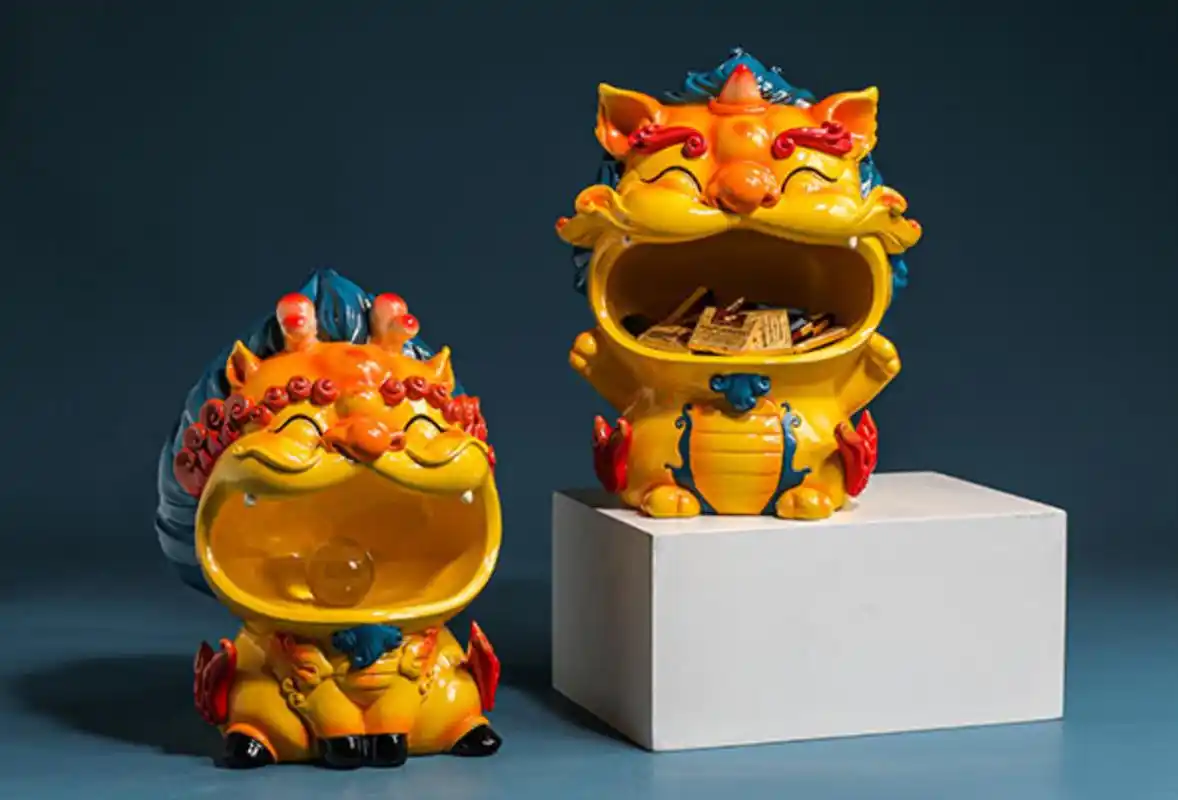 国潮貔貅摆件,放在家里真喜庆 #百度国潮季# #国潮好物大赏#  貔貅