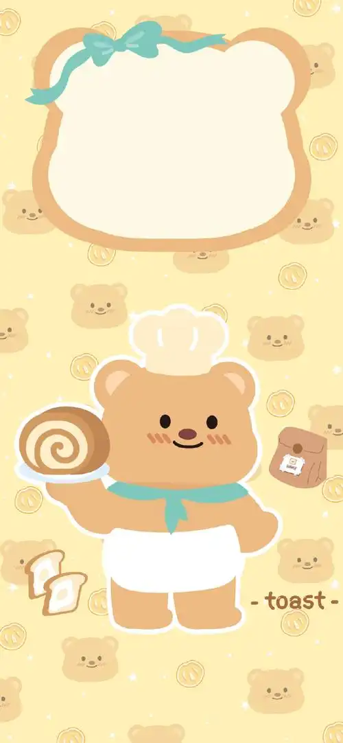 04056155610503吐司熊可爱手机套图壁纸0292