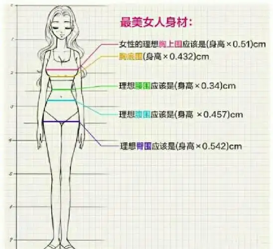 首先,我们来正确认识一下标准的黄金比例身材究竟是什么样的吧!