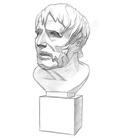 标签关键词:石膏头像素描