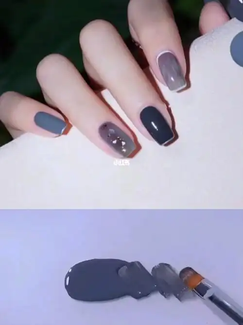 高级显白基础色系美甲调色教程