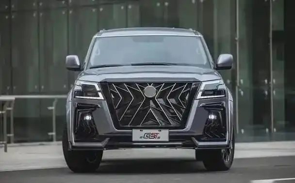 实拍日产途乐黑鹰版中网造型霸气搭载56lv8爆出398马力