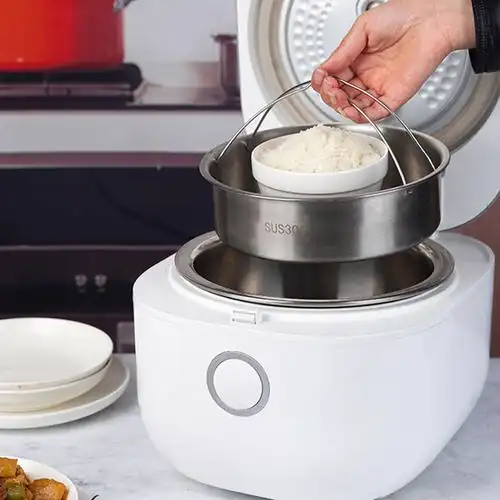 韩国不锈钢内胆电饭煲家用46人预约煮汤多功智能电饭煲