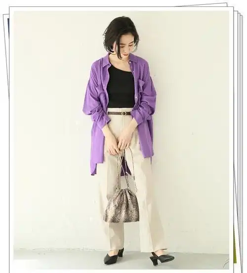 亚麻裤简直太好穿了!15个日系穿搭示范,搭配简单上衣也很时尚