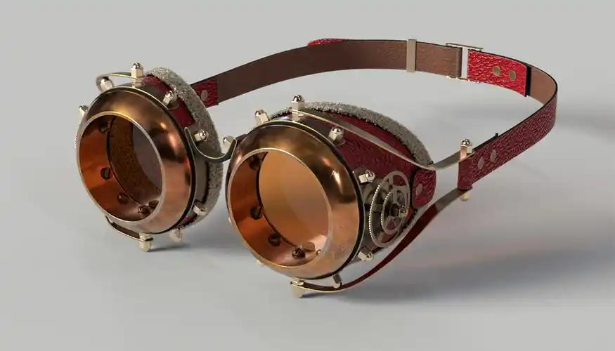 蒸汽朋克护目镜3d模型