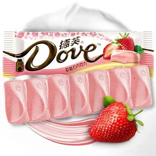 bn德芙草莓白巧克力42g