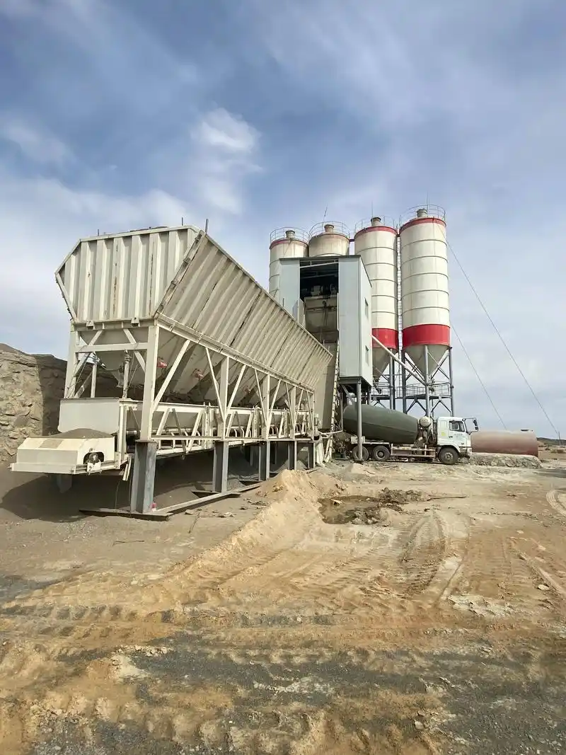 河南二手搅拌站安装调试. #小型混凝土搅拌站 #移动混凝土搅 - 抖音