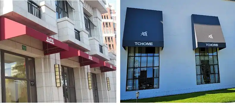 商业固定篷酒店门头雨棚餐饮店招牌棚店招装饰雨棚咖啡店门头篷