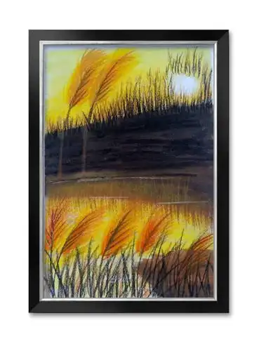 我的第一本油画棒风景画