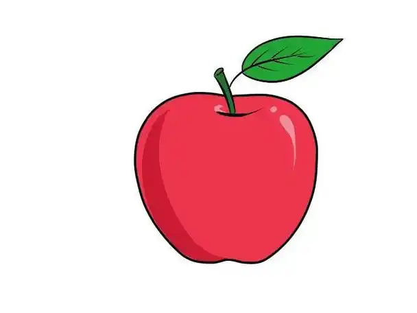 简单简笔画图片大全苹果儿童画怎么画苹果简笔画步骤苹果简笔画的画法