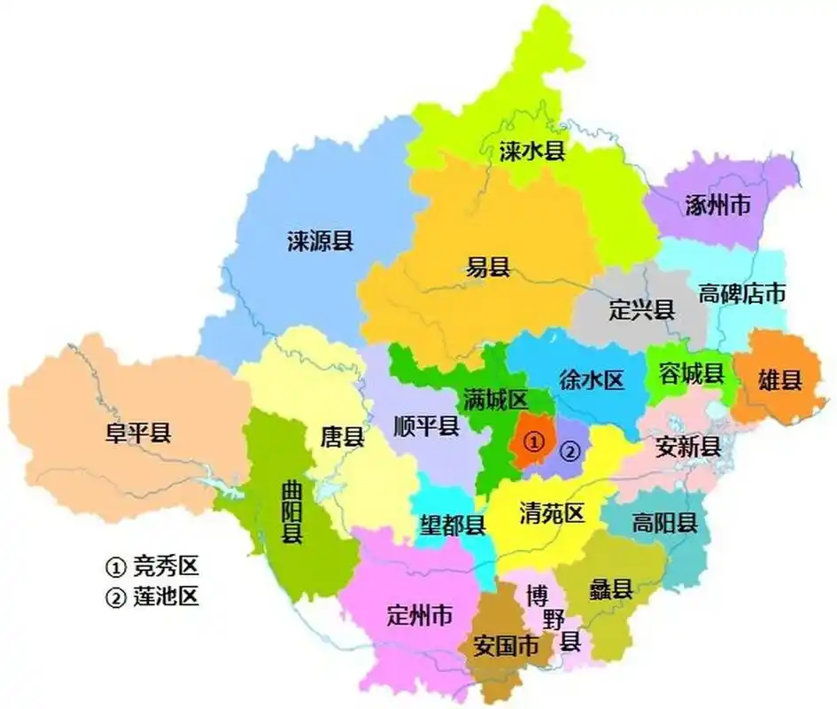 保定行政区划 保定市,河北省辖地级市,总面积为22135平方公里,常住