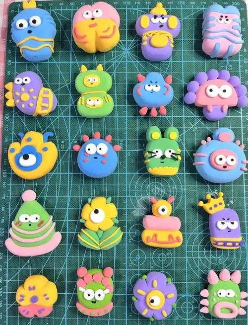 粘土手工贴画大合集,总有一款适合你#超轻粘土