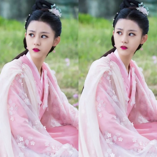 女星古装剧中身穿花瓣衣服杨紫赵露思鞠婧祎你觉得谁最美