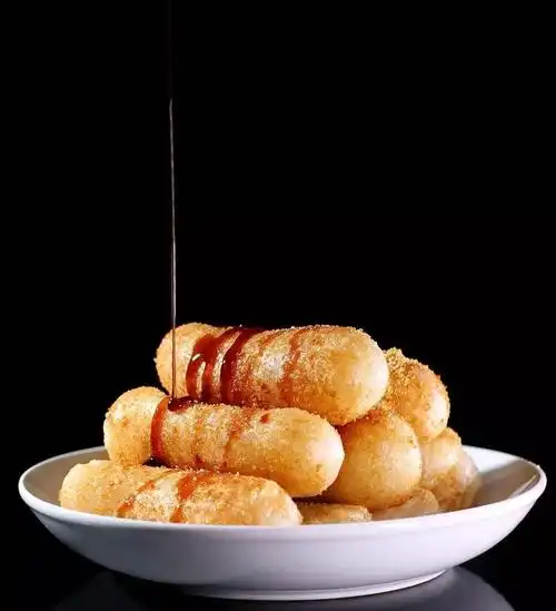 先生韩式风味油炸脆皮皮黄金芝夹心年糕小吃年糕