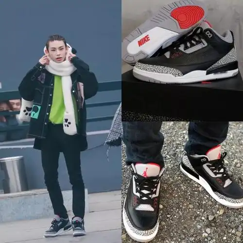 明星上脚吴亦凡你穿那双aj干嘛我还等着降价买呢