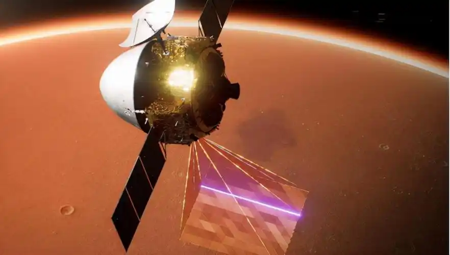 图为天问一号探测器