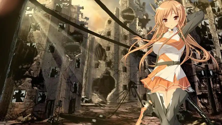 精美二次元美女插画桌面壁纸,随着时代的发展,动漫越来越被大家接受与