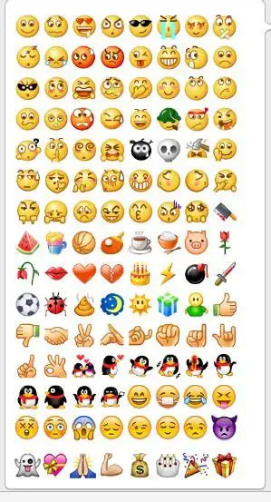 谁能告诉我,这些表情符号分别都代表什么意思啊?麻烦说的具体点,谢谢!