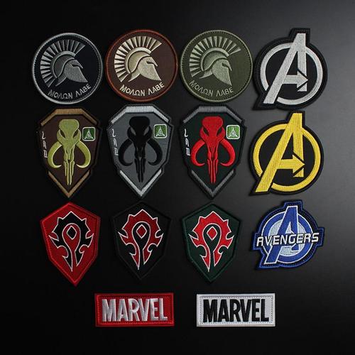 刺绣魔术贴臂章个性徽章补丁战术军迷魔术贴背包贴赏金猎人士气章