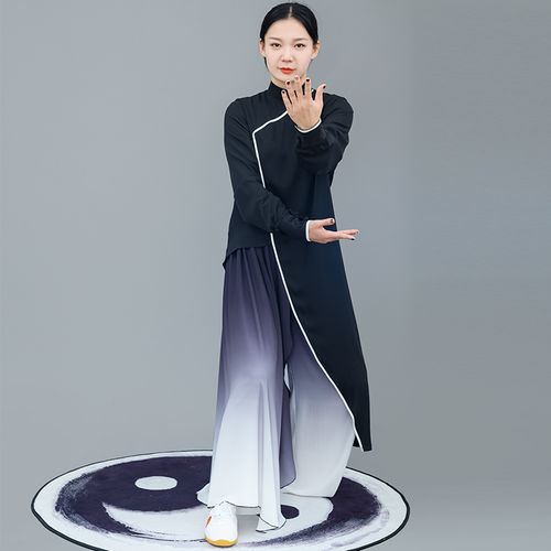 马蕾太极新款表演服太极武术服休闲款太极服偏襟太极休闲太极春蕾