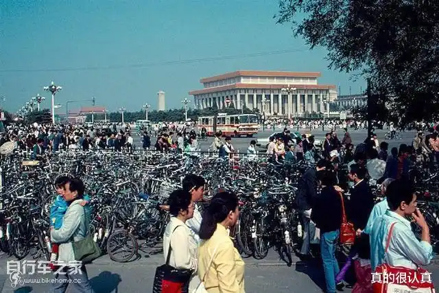 老照片老北京没有共享单车的年代