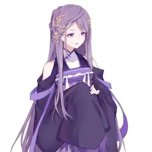 古风紫色系女头分享绣幕芙蓉一笑开斜偎宝鸭衬香腮眼波才动被人猜