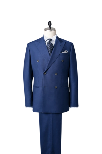 宝石蓝色复古套装