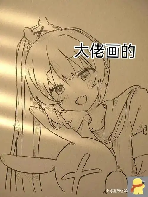 动漫人物,今天画个可爱的学生姐姐