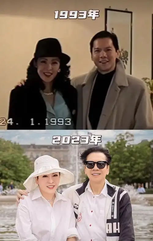 向太夫妇高调撒糖,时隔30年重拍恩爱照,75岁向华强精神抖擞不显老