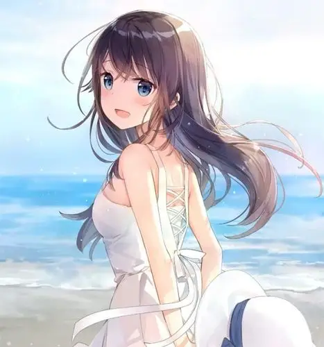 人物版画清新可爱甜美的卡通少女画师水准很高