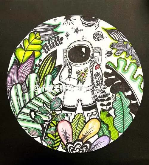 创意美术宇航员适合10岁