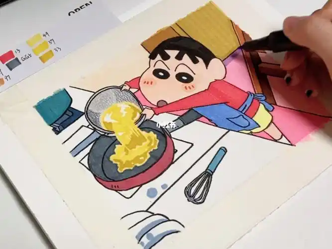 寻找小红书绘画大神  #简笔画  #马克笔  #蜡笔小新  #画画的日常