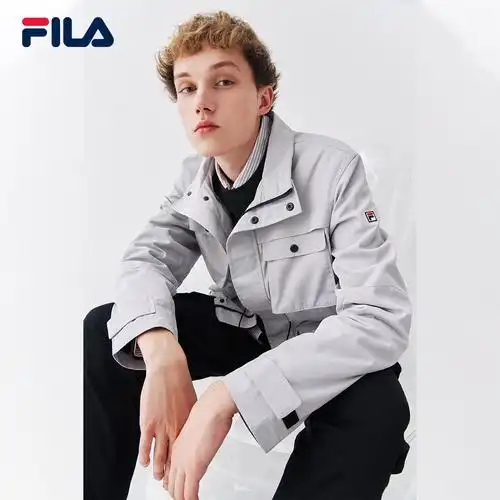 外套fila斐乐男士梭织2020秋冬新款潮流工装运动茄克