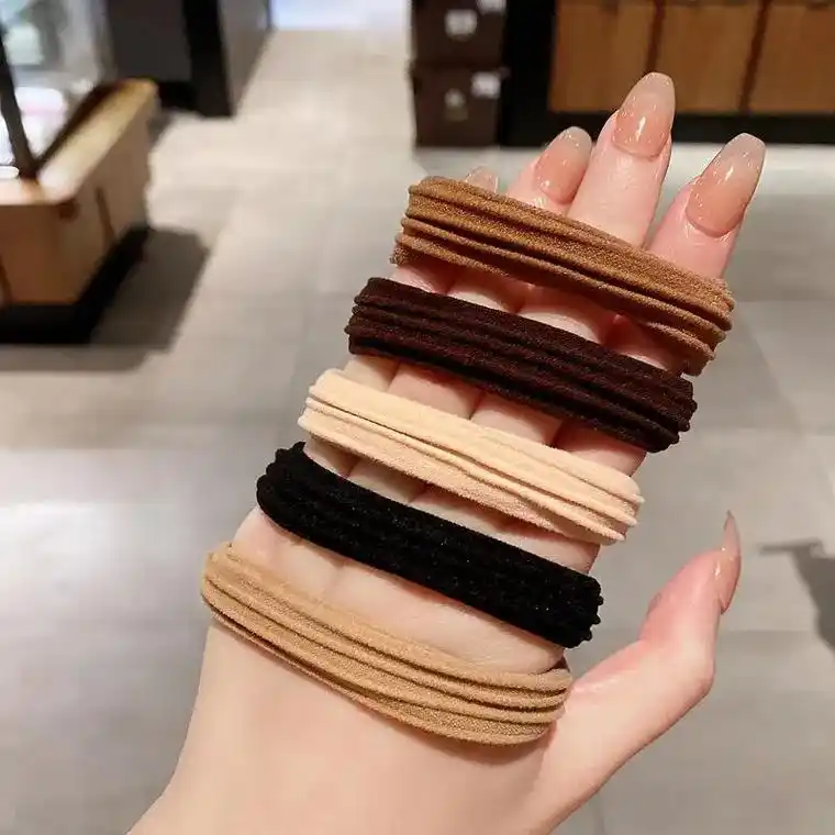 这款粗头绳扎头发皮筋真的超好用,弹力很高,不伤发,马尾也很稳 - 抖音