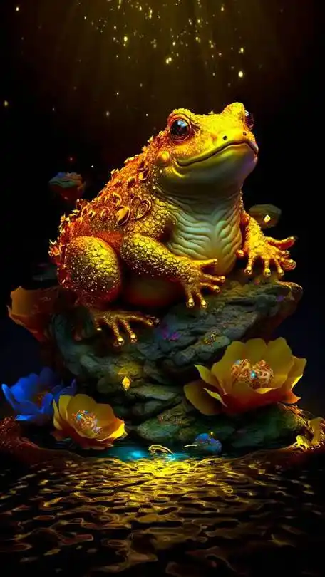 转起,金蟾纳财,招财进宝,见者好运,都发大财,财源广进