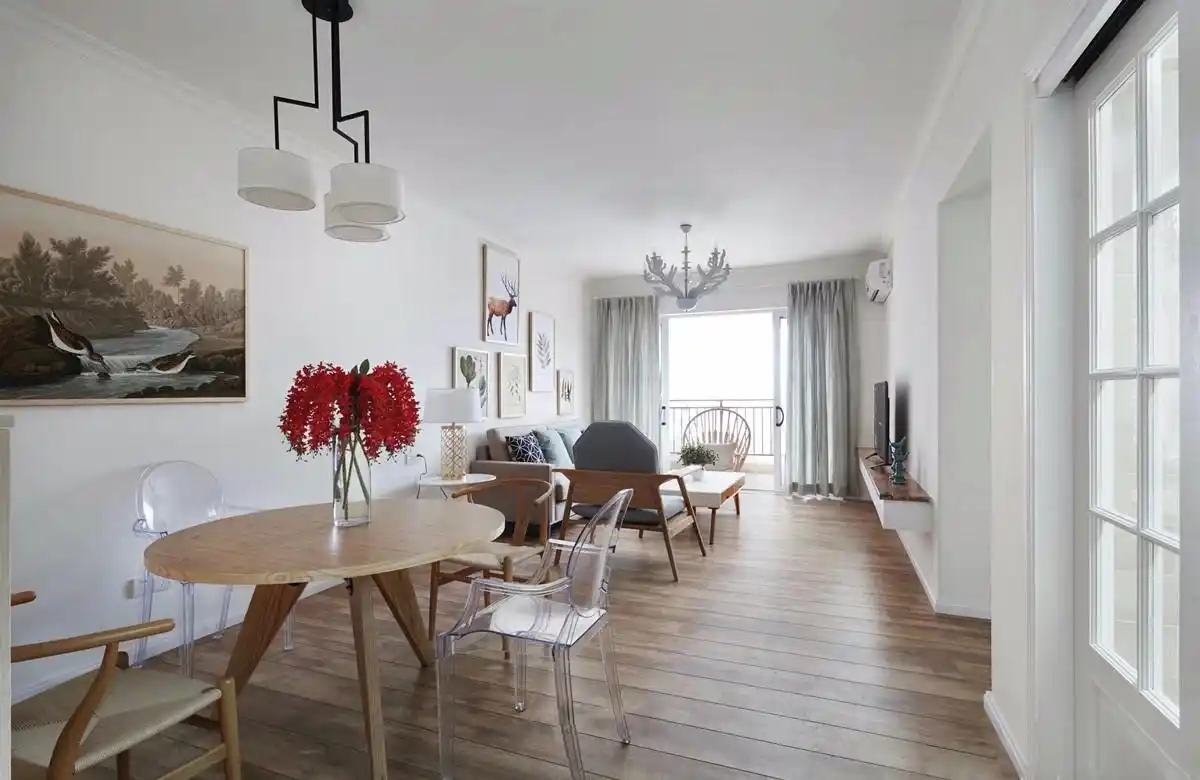 小户型简约北欧风客餐厅装修效果图