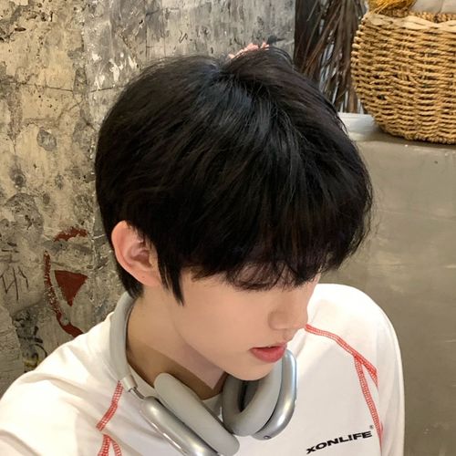 假头套男短发时尚日常齐刘海碎盖头百搭个性帅气蓬松自然仿真头套