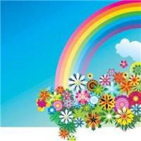 好看的彩虹可爱卡通头像图片