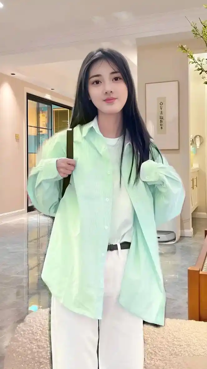 简约基础穿搭真的好耐看 #春夏主打就是清新气质风 #抖音时 - 抖