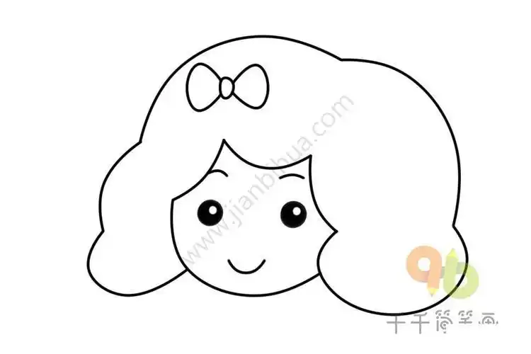 狗公主头简笔画