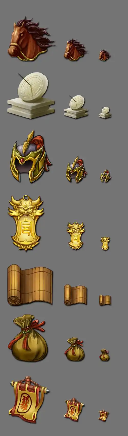 手绘游戏icon图标设计一组