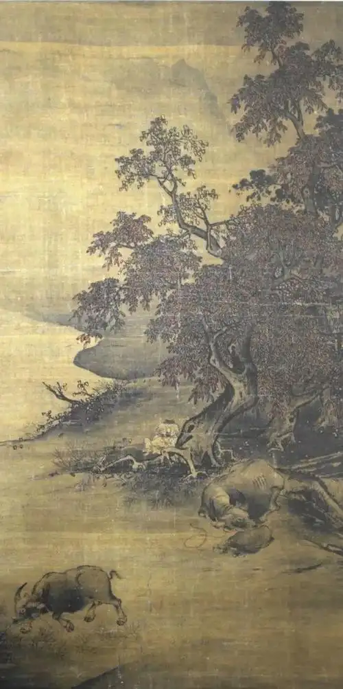 田园诗画宋代山水画中的点景牧童下