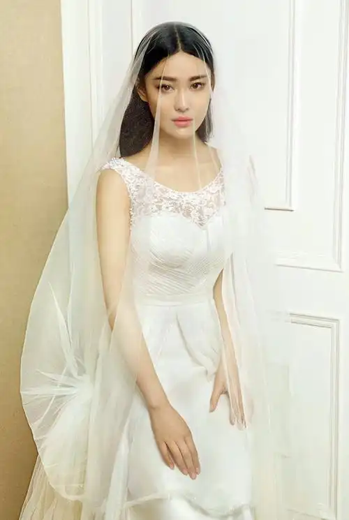 张馨予梦幻婚纱美轮美奂(组图) - 神聊网客 - *