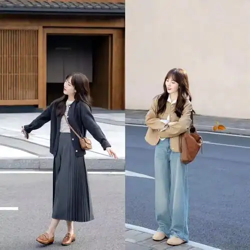 小个子女生秋季搭配衣服要避免踩雷,温柔好看又柔和的穿搭风格很招人